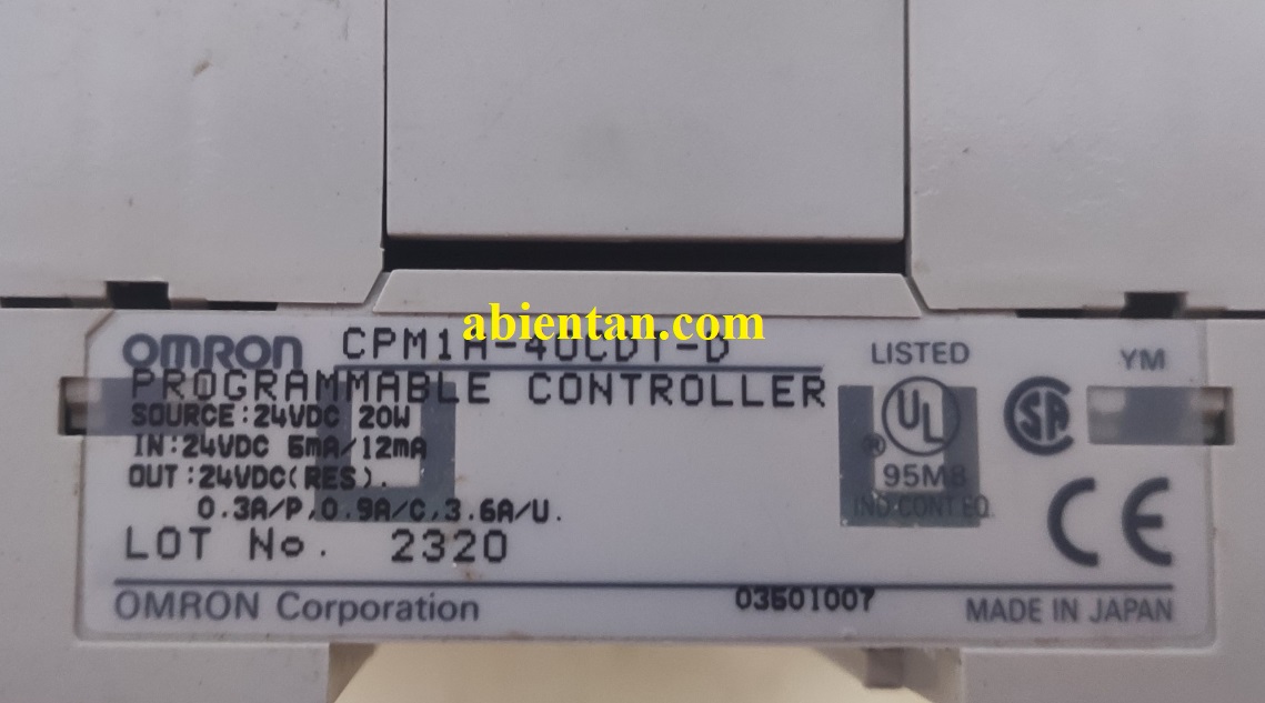 Thông tin mua bán plc cũ omron CPM1A-40CDT-D