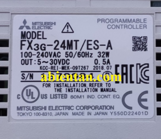 Thông tin plc cũ mitsubishi FX3G-24MT/ES-A