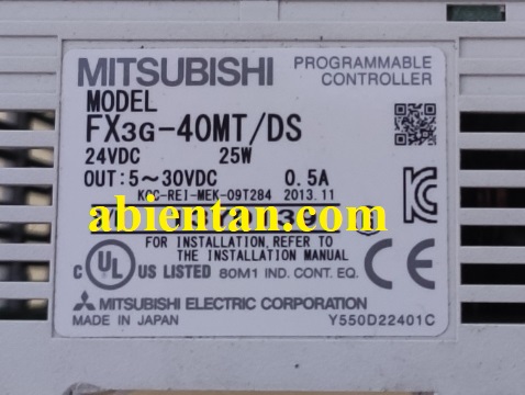 Thông tin plc cũ mitsubishi FX3G-40MT/DS