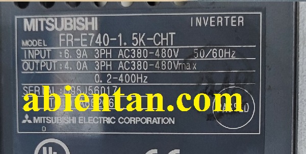 Thông tin biến tần mitsubishi cũ giá rẻ fr-e740-1.5k-cht 1.5kW 380v