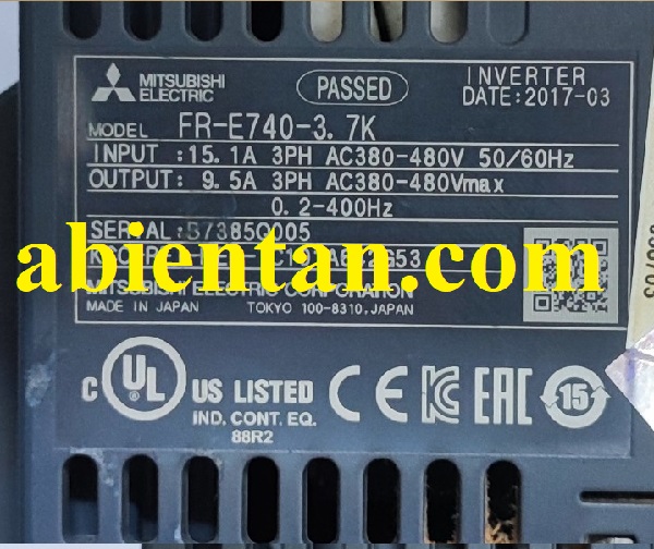 Thông tin biến tần mitsubishi cũ giá rẻ fr-e740-3.7k 3.7kW 380v
