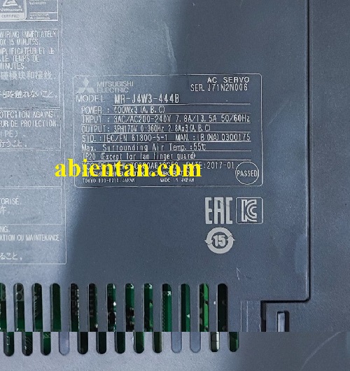 Thông tin driver servo mitsubishi cũ giá rẻ MR-J4W3-444B