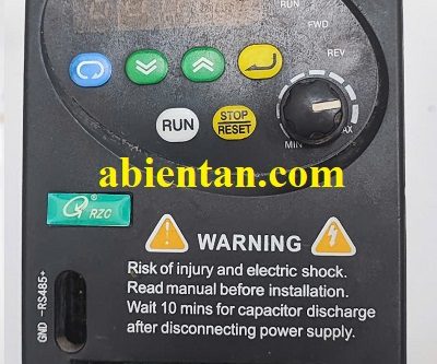Biến tần RZC cũ Q08-2S0015H 1.5kW 1 pha 220v ra 3 pha 220v